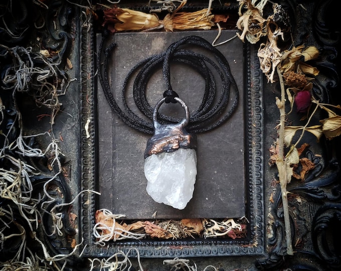 Ethically Sourced Rough Quartz Statement Necklace