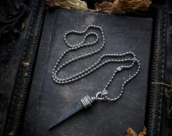 Witch Nail Necklace in Stainless Steel
