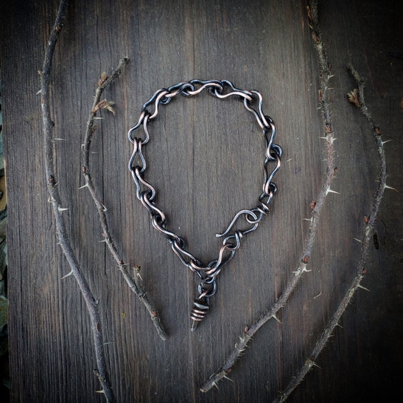 Witch Nail Copper Chain Link Bracelet