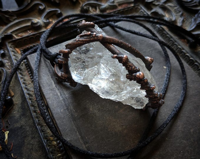 Electroformed Quartz Statement Necklace