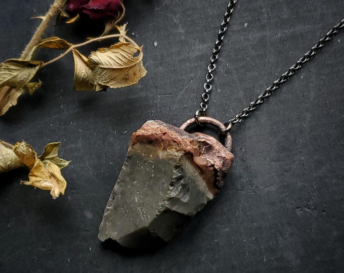 Desert Jasper Electroformed Necklace