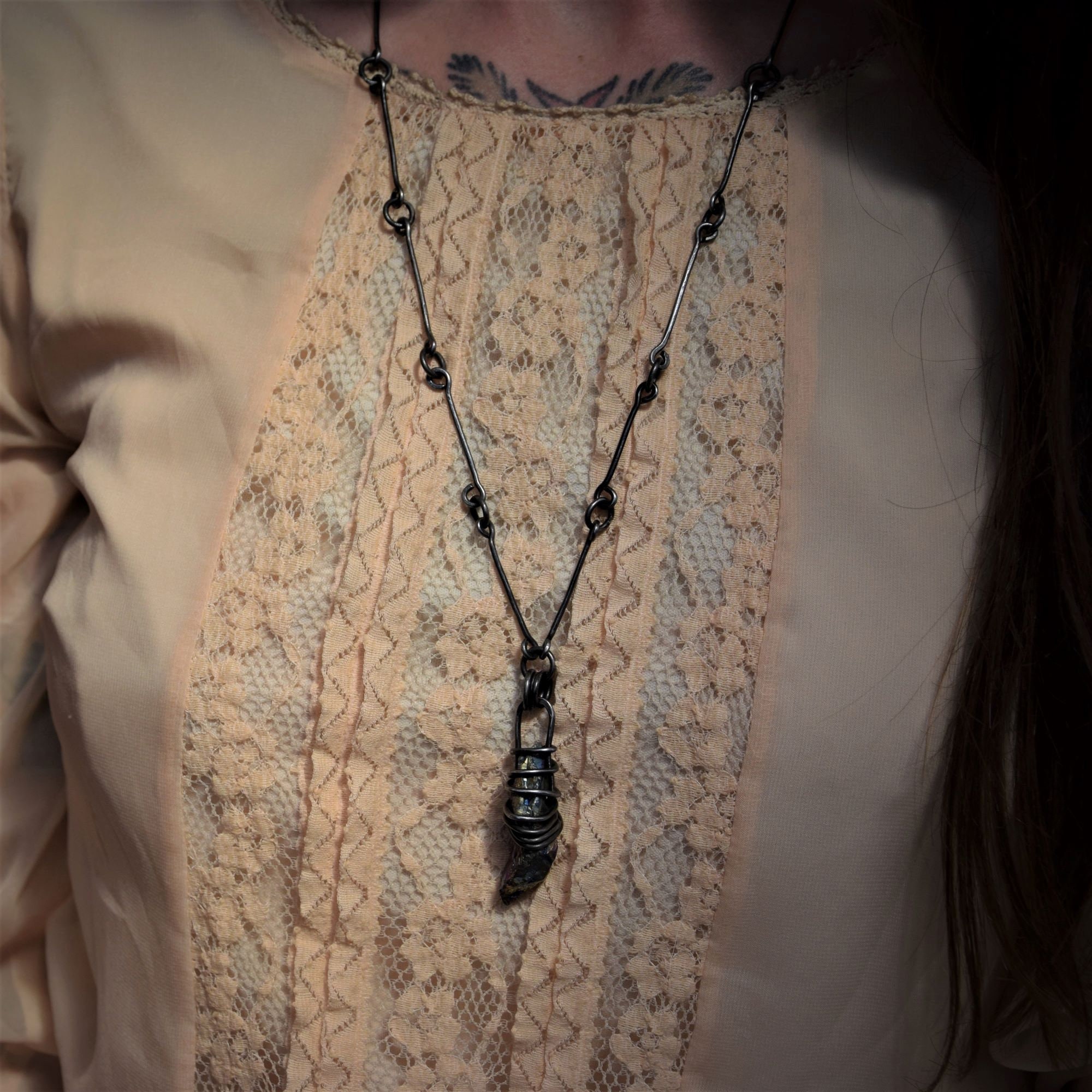 Titanium Quartz Necklace