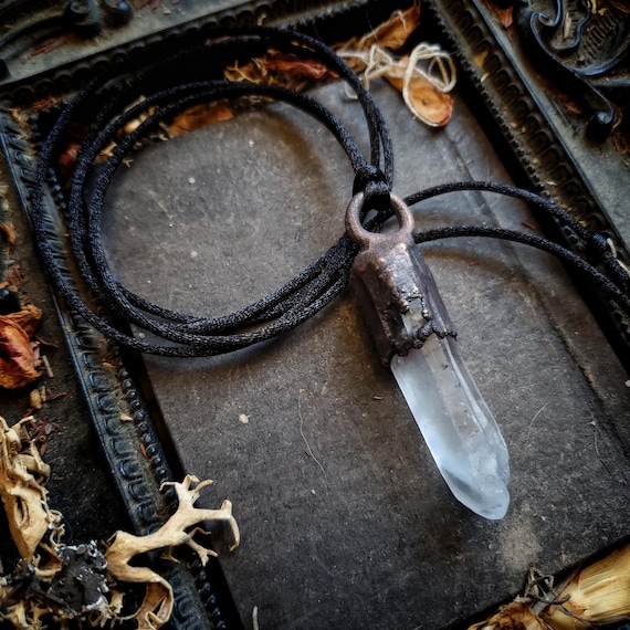 Quartz Point Electroformed Necklace