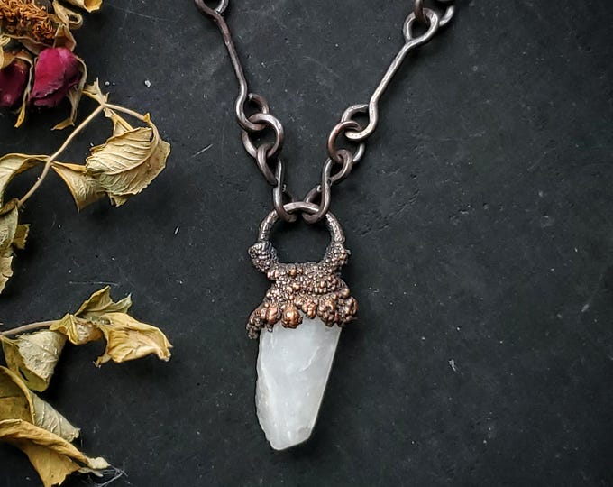 Quartz Electroformed Statement Necklace