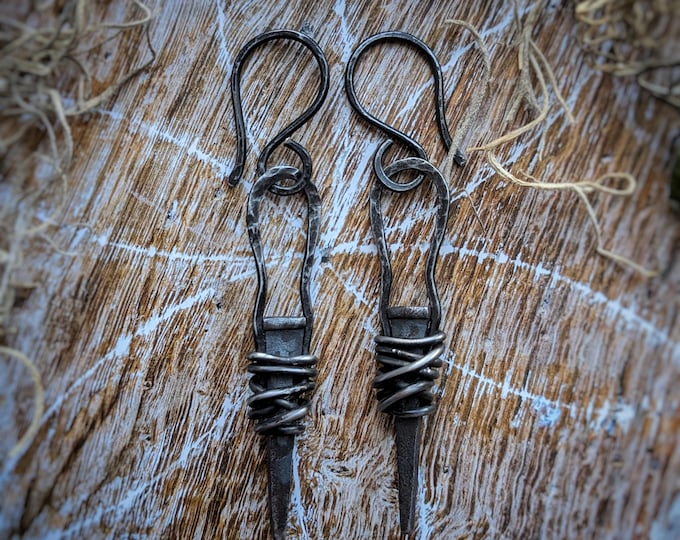Rustic Nail Ear Weights