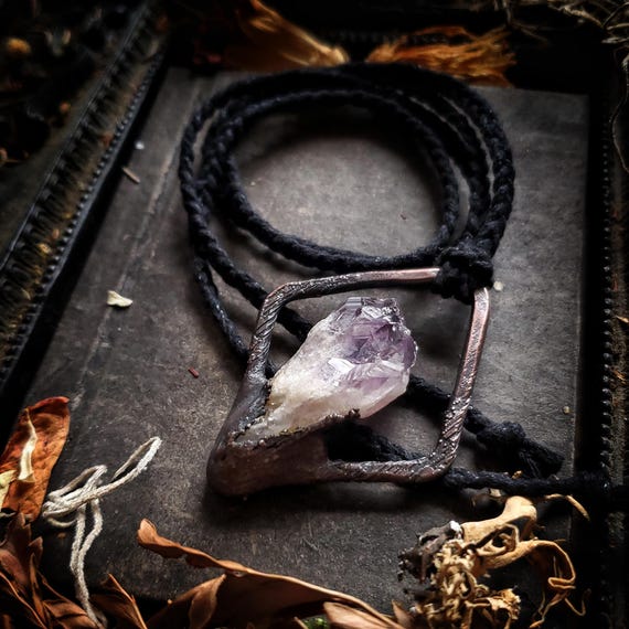 Electroformed Amethyst Necklace