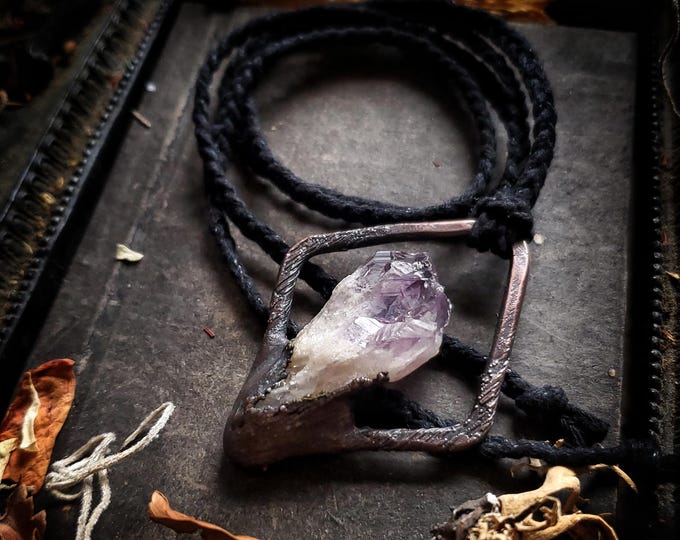 Electroformed Amethyst Necklace