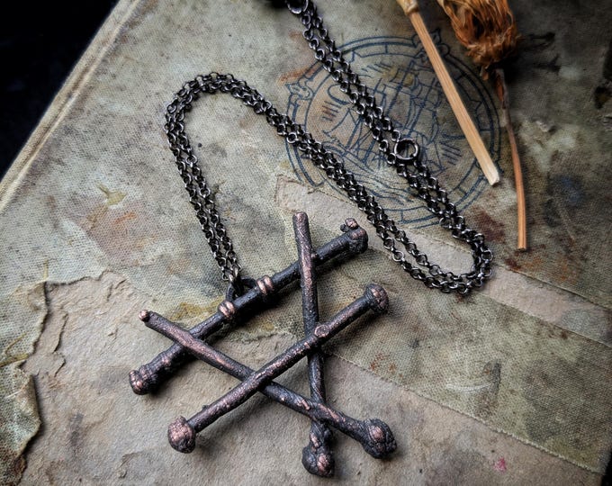 Electroformed Earth Elemental Necklace