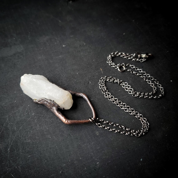 Electroformed Quartz Necklace