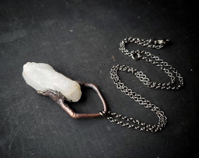 Electroformed Quartz Necklace