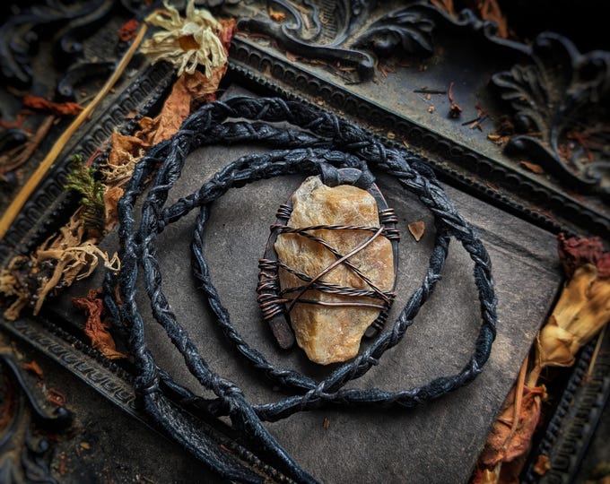 Yellow Aventurine Statement Necklace