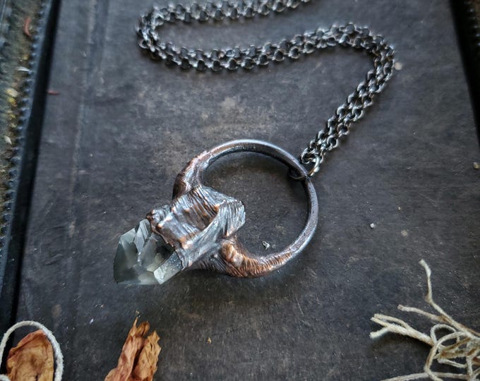 Electroformed Quartz Necklace