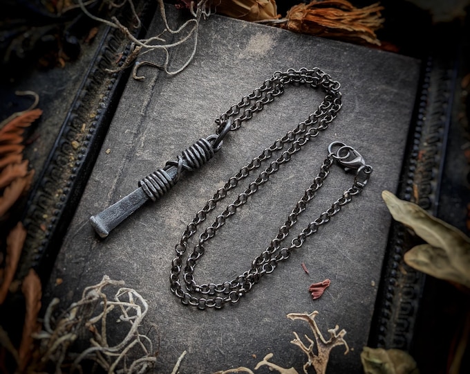 The Inverted Witches Nail Necklace
