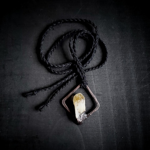 Electroformed Citrine Necklace