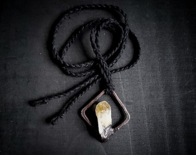 Electroformed Citrine Necklace