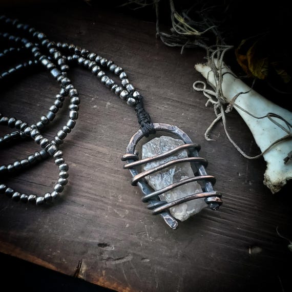 Smokey Quartz Statement Necklace