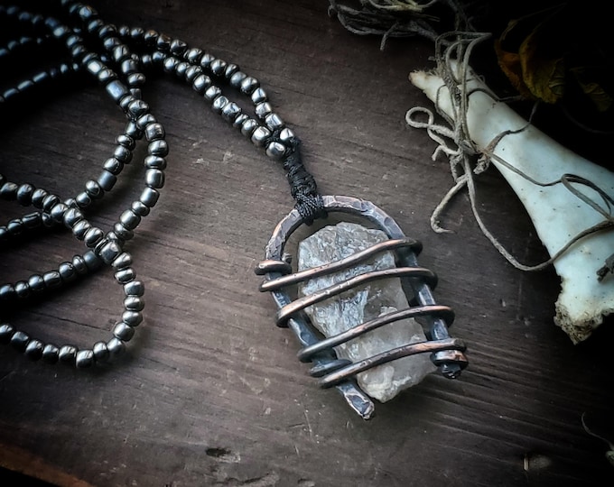 Smokey Quartz Statement Necklace