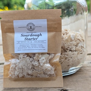 Dehydrated Sourdough Starter | Organic & Easy to Use | Bake Fresh Homemade Bread | Instructions Included