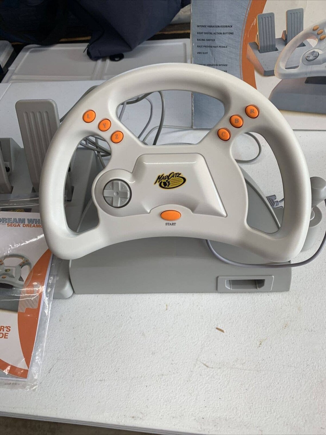 Sega Dreamcast Mad Catz Steering Wheel & Pedals Boxed VG Etsy