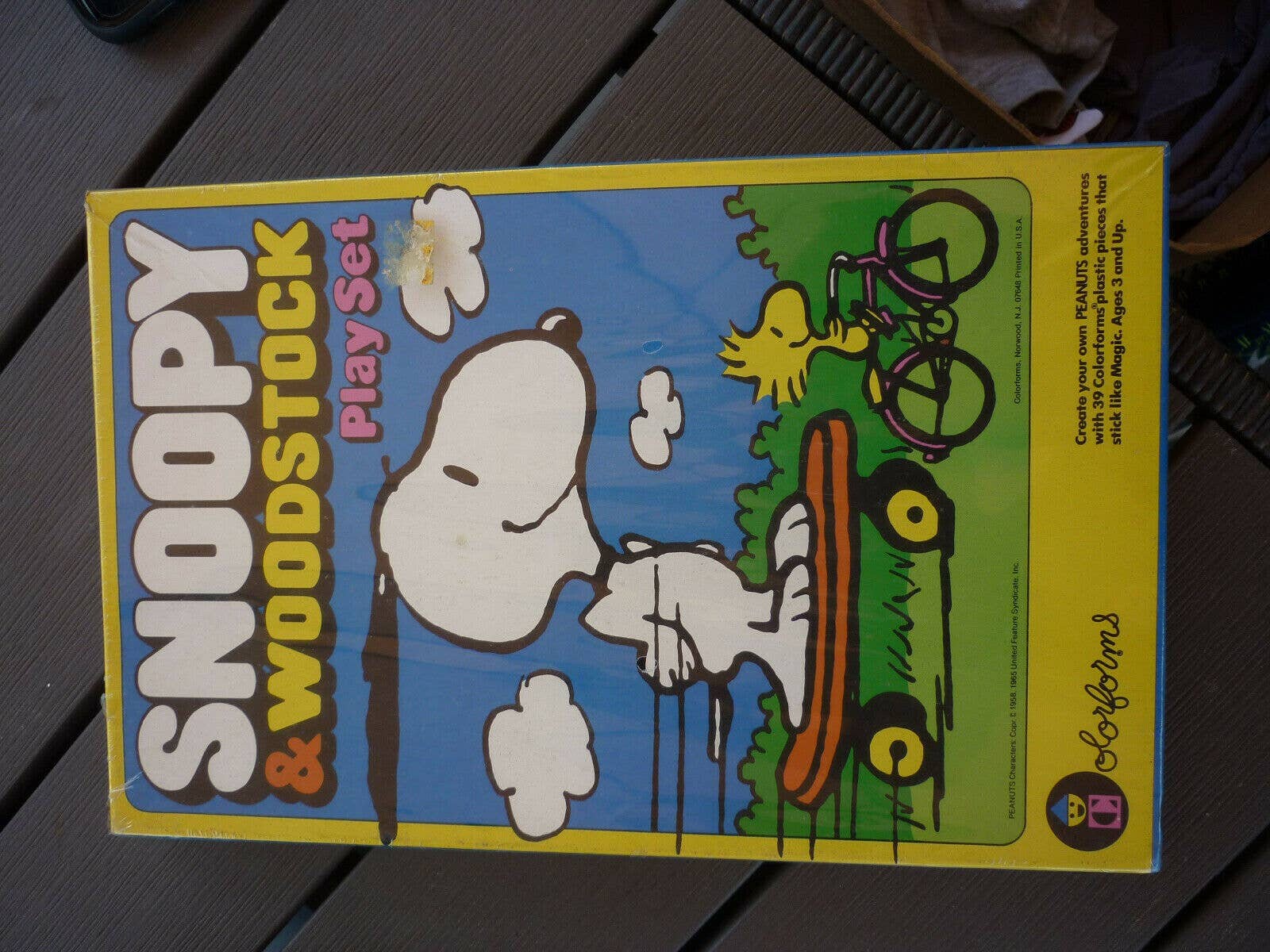Vintage Snoopy Woodstock Colorforms Play Set Unused Sealed Etsy Denmark