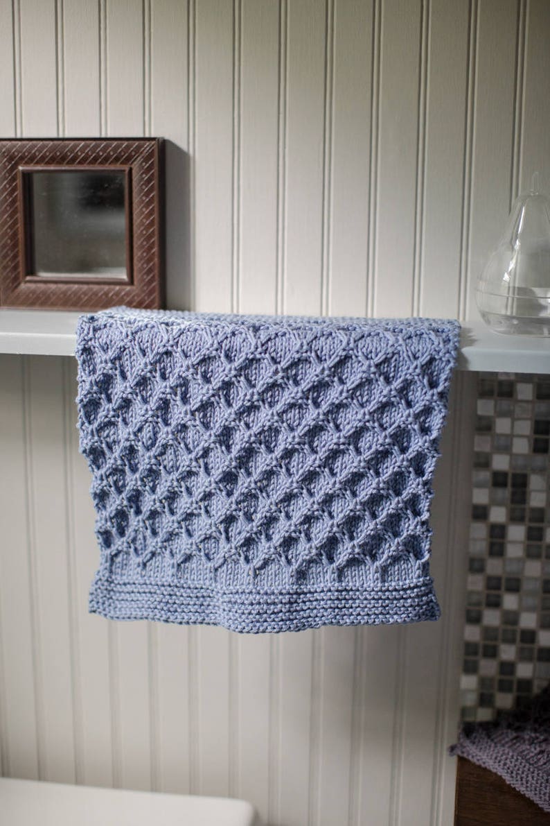 Mock Honeycomb Washcloth Knitting Pattern // Easy Knit Dishcloth // Step by Step Photos for Beginners // Eco Friendly Sustainable Hand Towel image 4