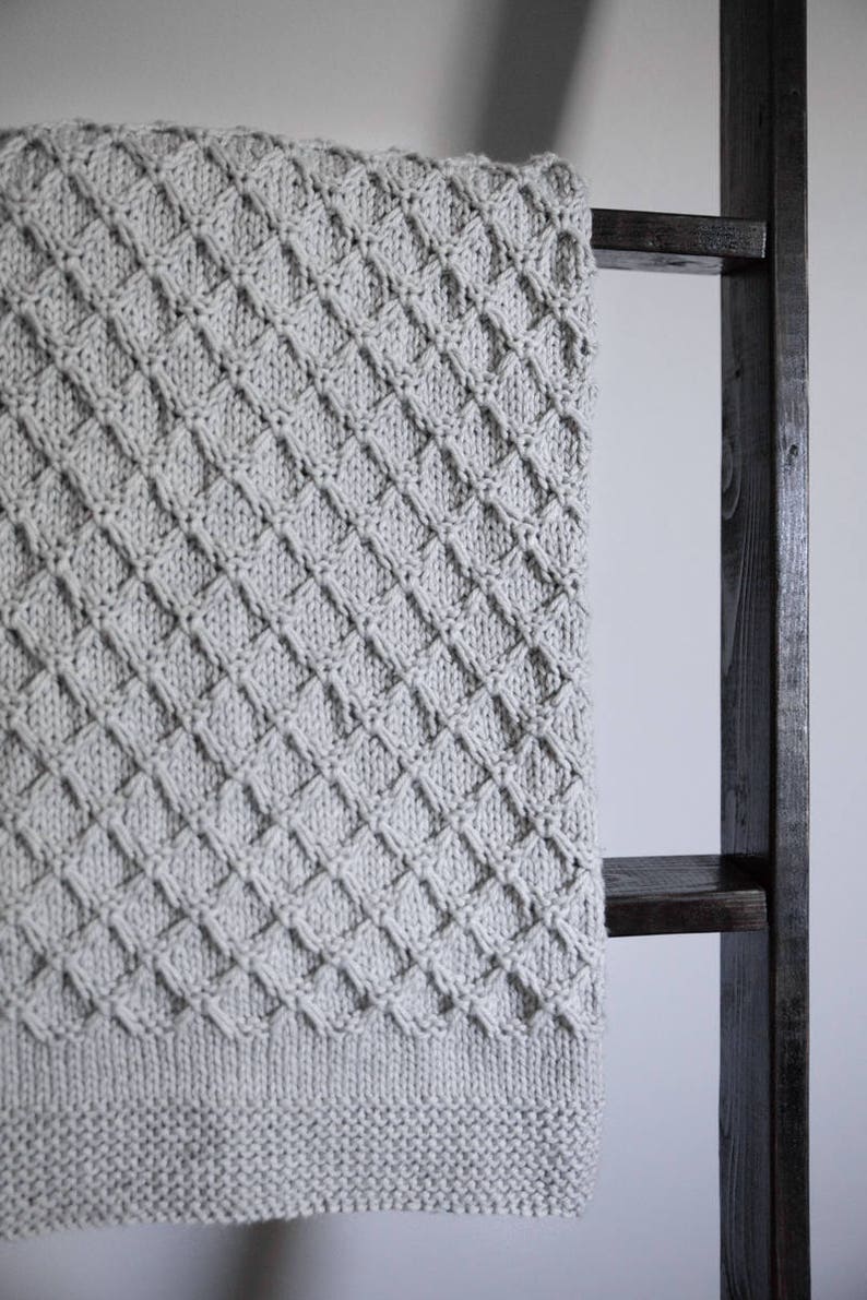 Easy Baby Knit Pattern Honeycomb Baby Blanket Pattern Easy Knitting Pattern Baby Blanket Knitting Pattern Knitted Baby Blanket