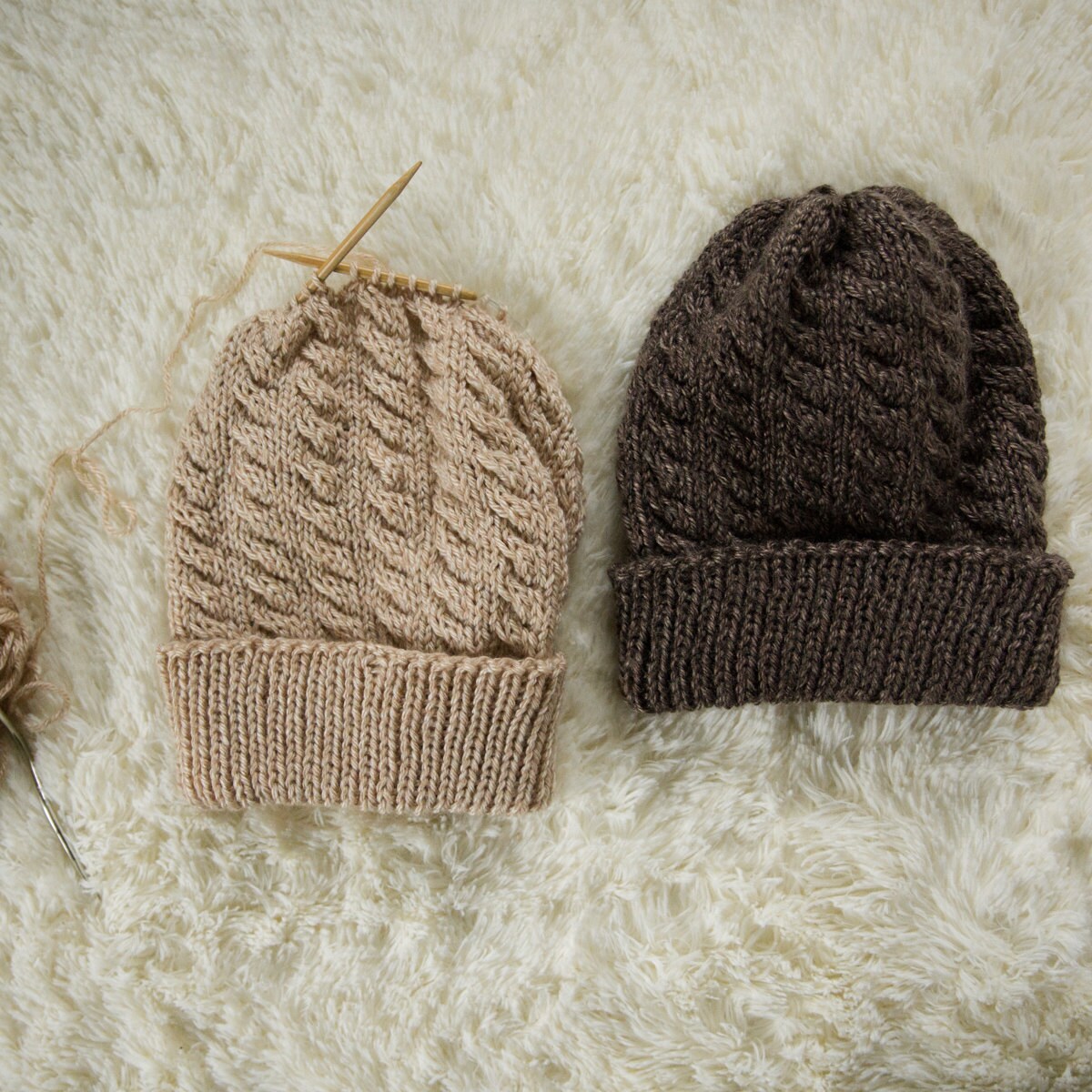 Easy Cable Hat Knitting Pattern // Olympic Beanie // Slouchy
