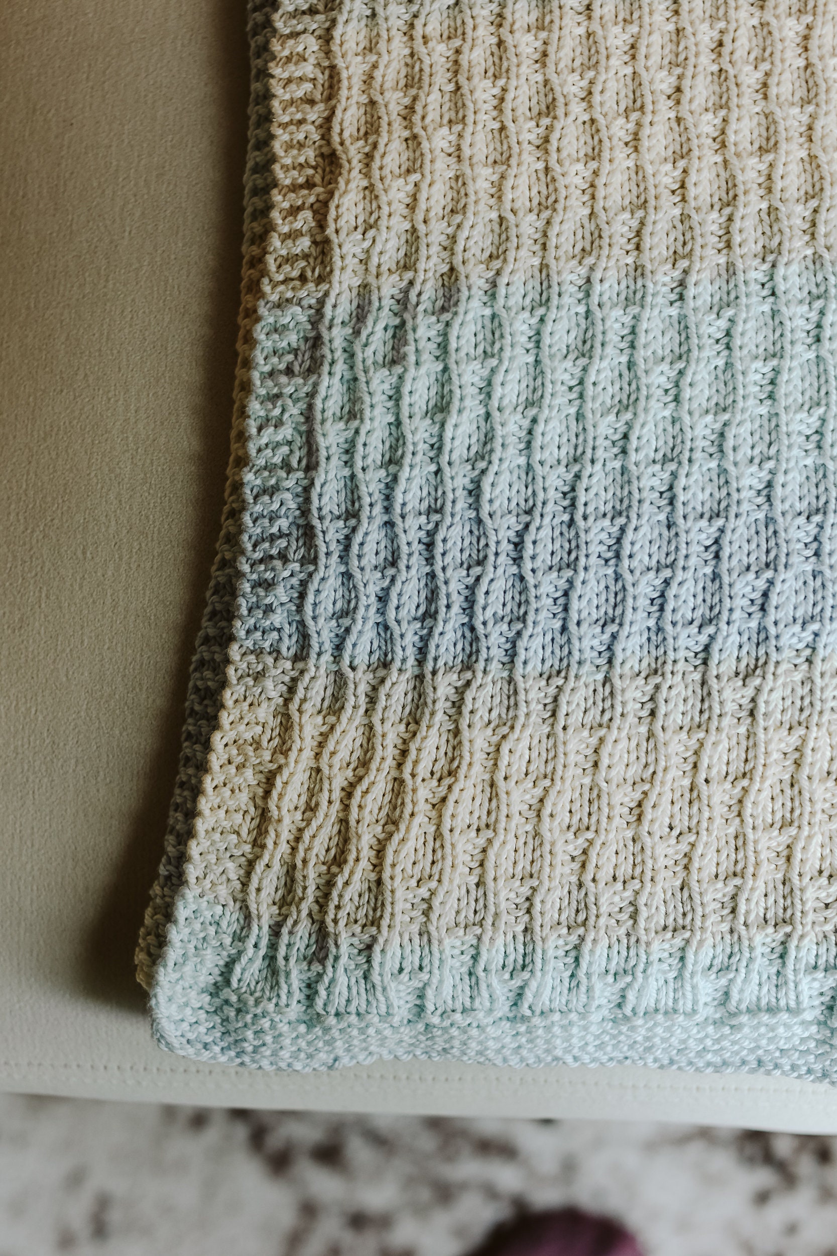 Ribbed baby blanket knitting pattern hotsell
