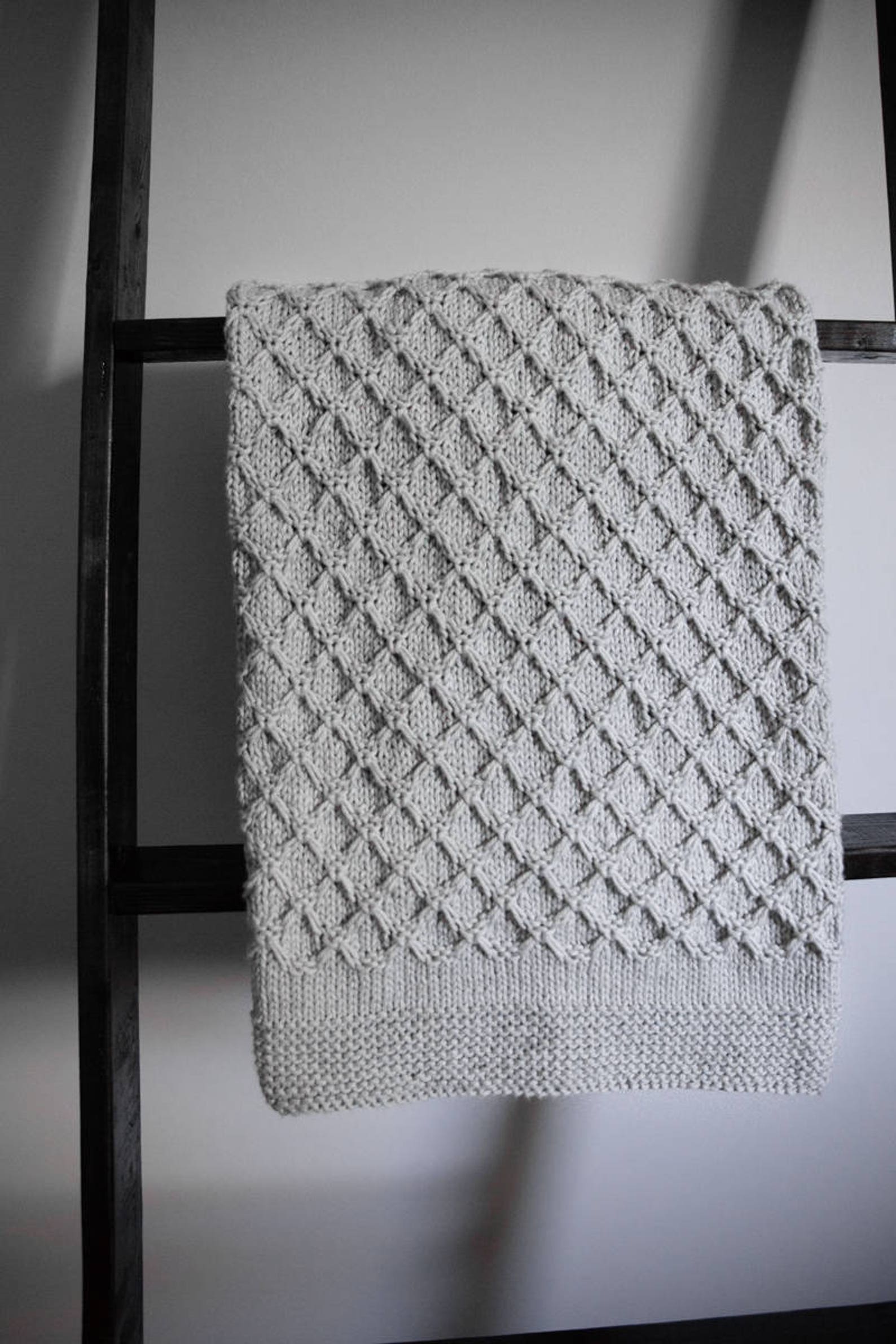 Baby Blanket Pattern Easy Knitting Pattern Etsy