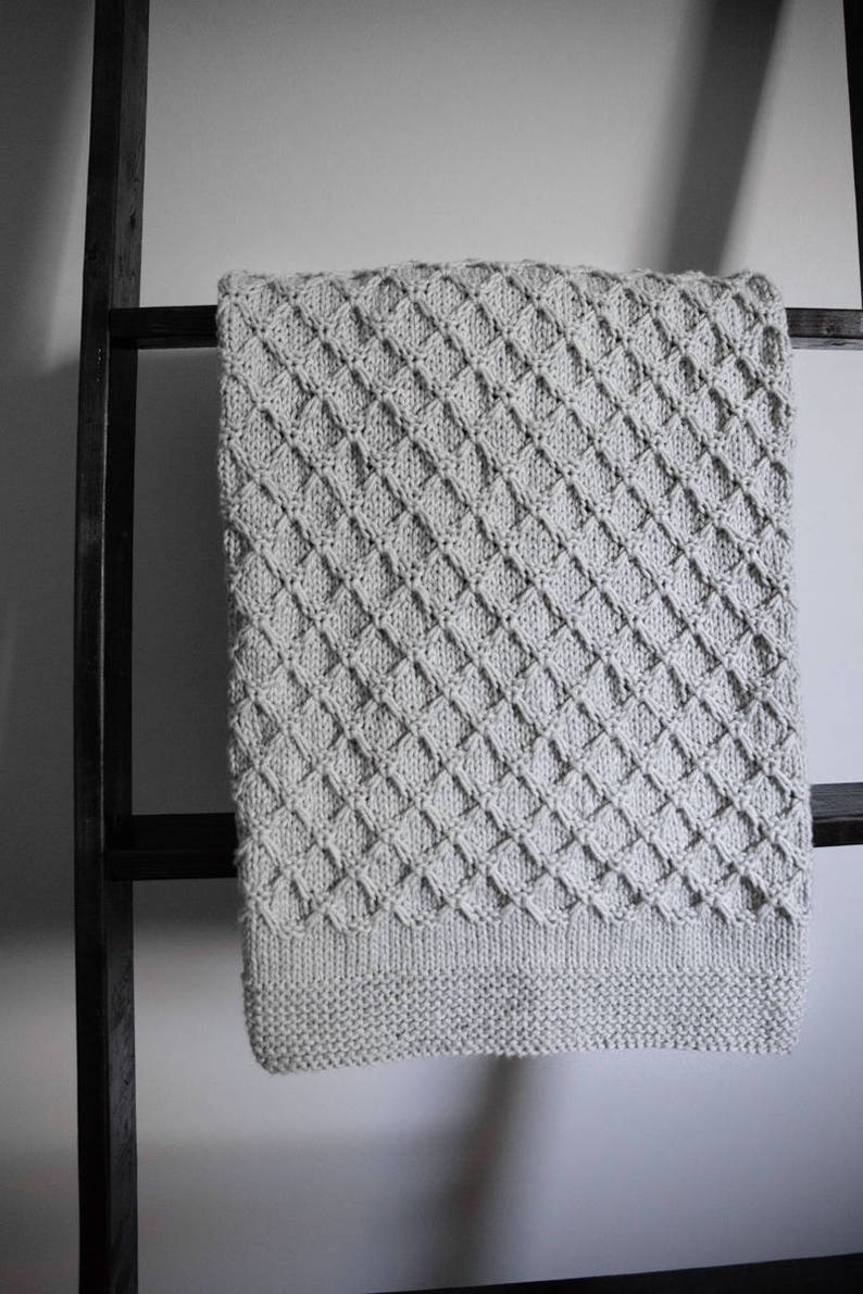 Easy Baby Knit Pattern Honeycomb Baby Blanket Pattern Easy Knitting Pattern Baby Blanket Knitting Pattern Knitted Baby Blanket