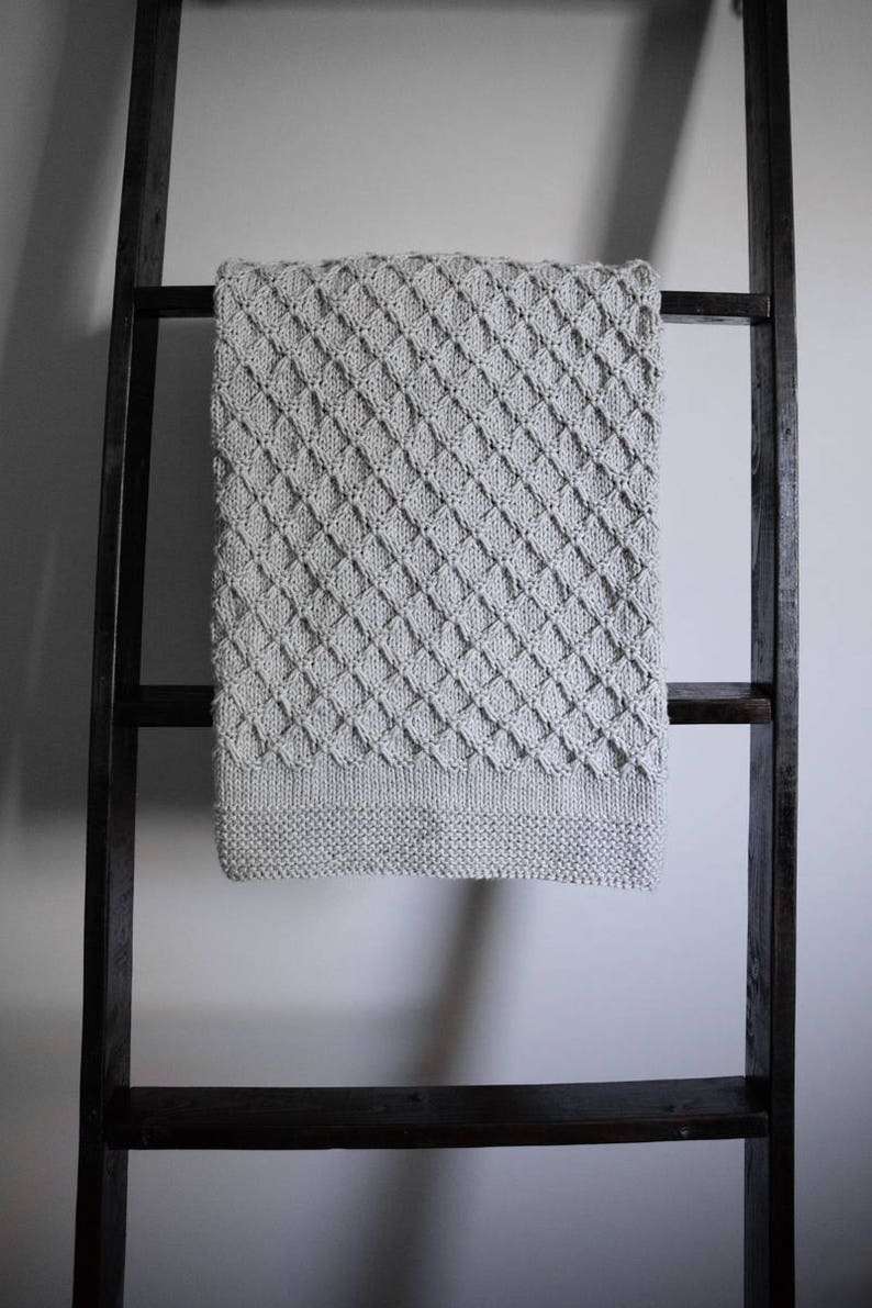 Easy Baby Knit Pattern Honeycomb Baby Blanket Pattern Easy Knitting Pattern Baby Blanket Knitting Pattern Knitted Baby Blanket