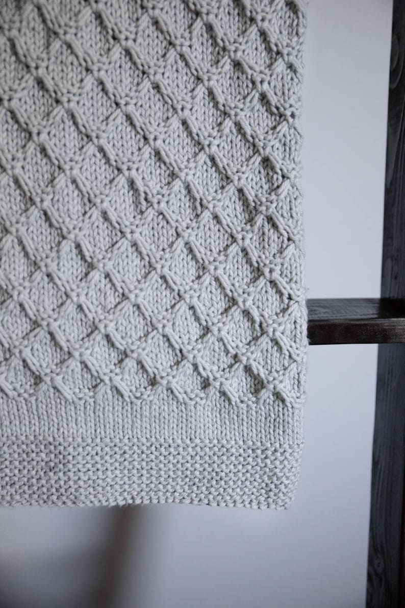 Easy Baby Knit Pattern Honeycomb Baby Blanket Pattern Easy Knitting Pattern Baby Blanket Knitting Pattern Knitted Baby Blanket