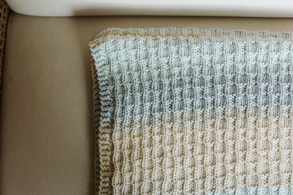 How to Knit a Baby Blanket for Complete Beginners - Easy Knit Baby Blanket  