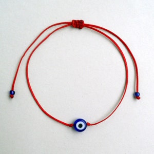 Evil Eye Bracelet Womens Red String Bracelet Greek Mati Bracelet Protection Amulet Gift for her Lucky Talisman spiritual Friendship Bracelet image 1