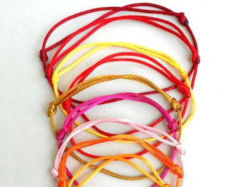 Tobillera de hilo rojo – Cordón de satén ajustable, joyería de protección y buena suerte