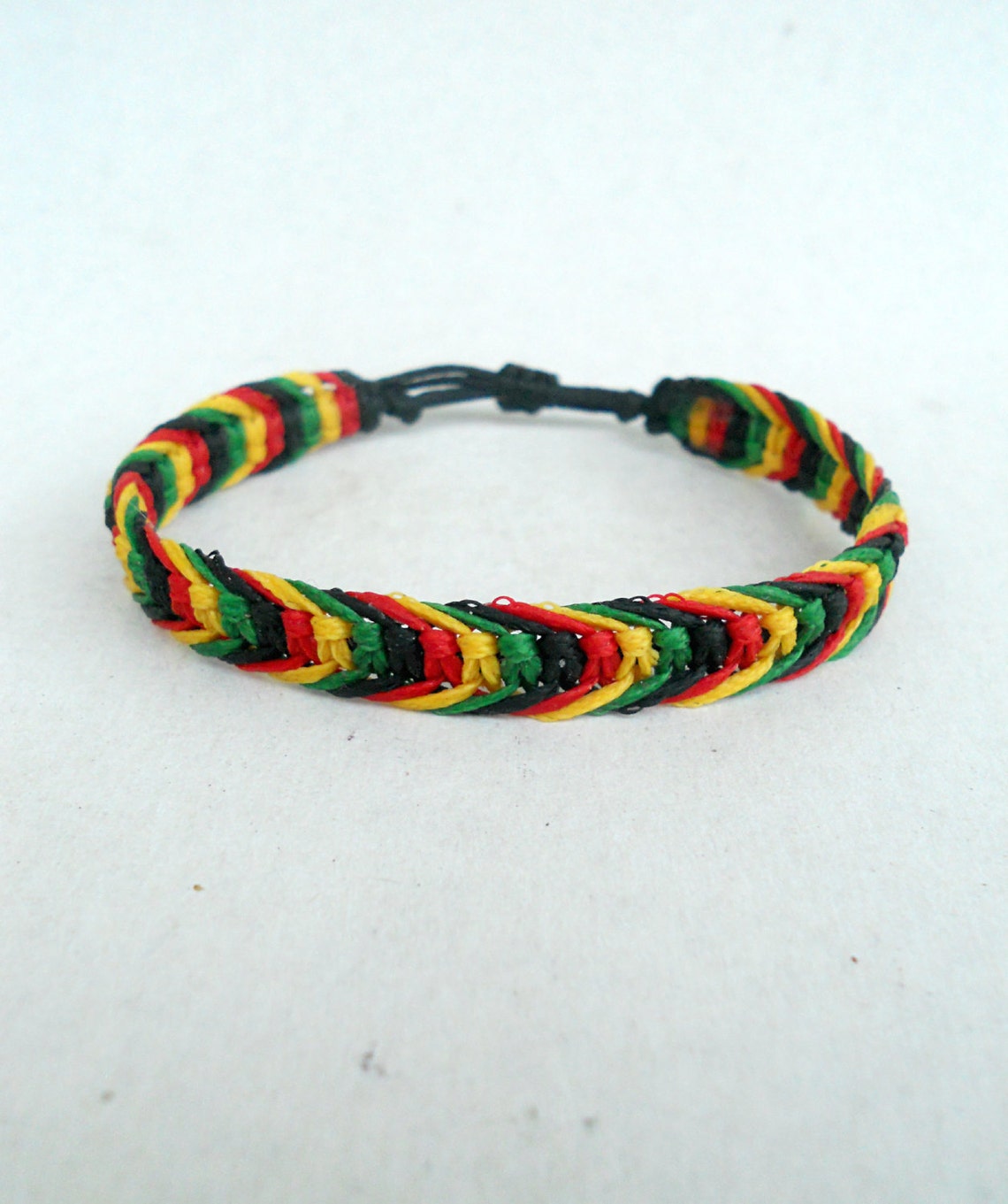 Rasta Bracelet Reggae Bracelet Macrame Bracelet Surf Bracelet Etsy
