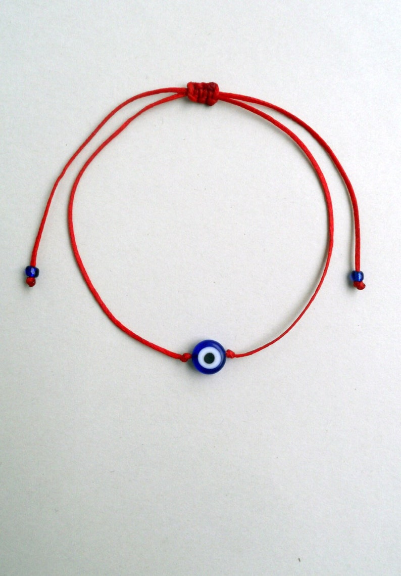 Evil Eye Bracelet Womens Red String Bracelet Greek Mati Bracelet Protection Amulet Gift for her Lucky Talisman spiritual Friendship Bracelet image 1