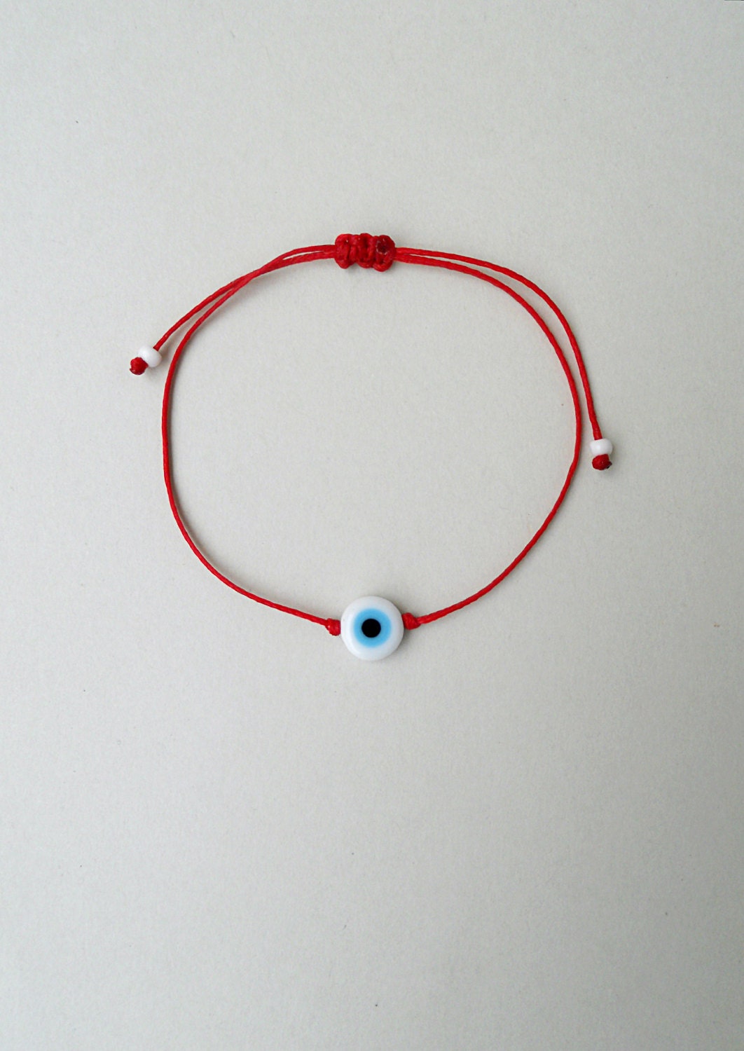 Evil Eye Hearts Drawstring Friendship Bracelets - Bulk, 12 Pieces
