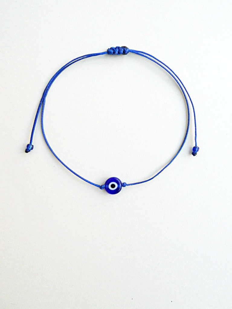 Evil Eye Bracelet Men Black String Bracelet Greek Blue Eye Bracelet  Minimalist Bracelet Birthday Gift for Him Amulet Protection Bracelet -   Norway