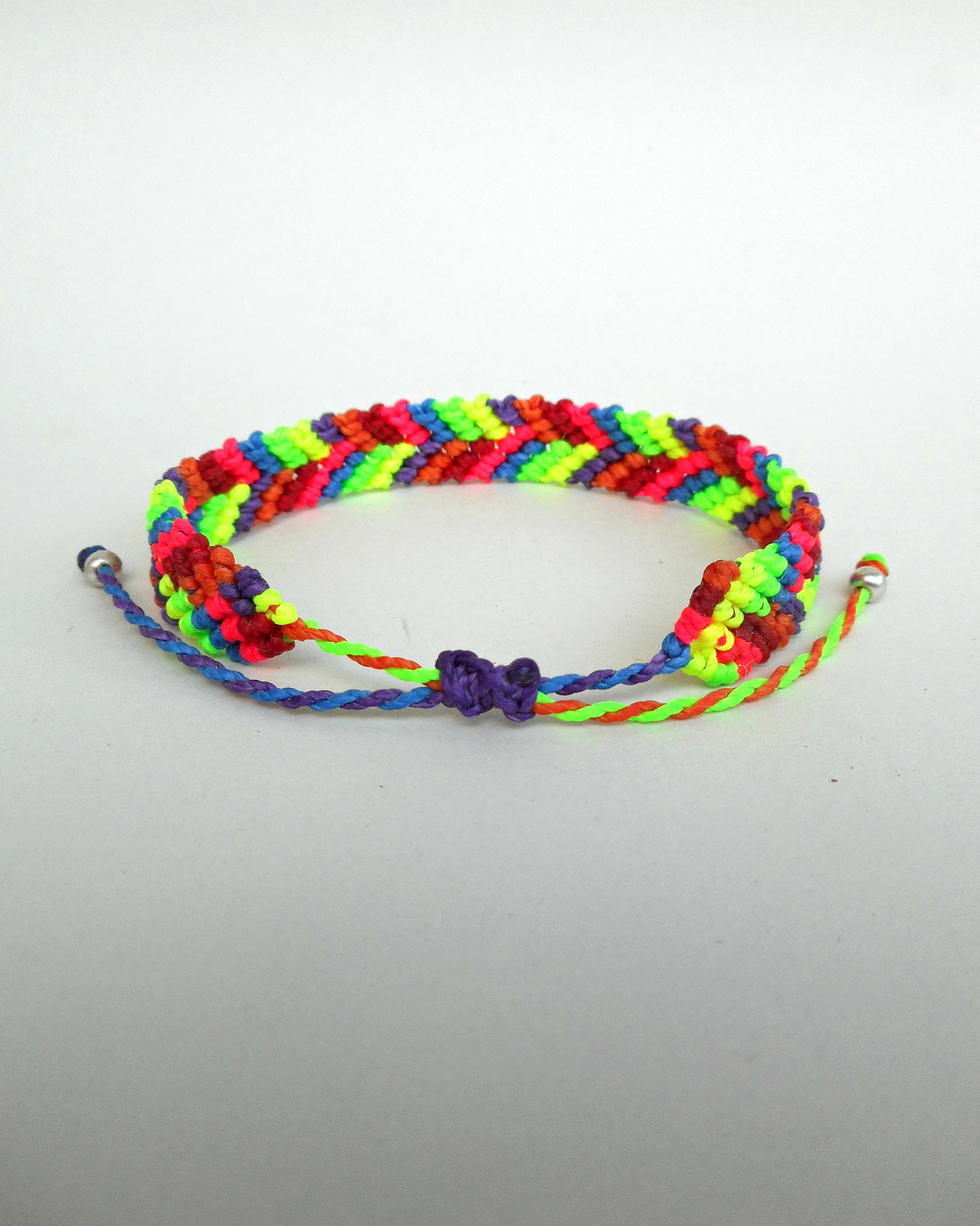 Rainbow Chevron Bracelet Macrame Bracelet Friendship | Etsy
