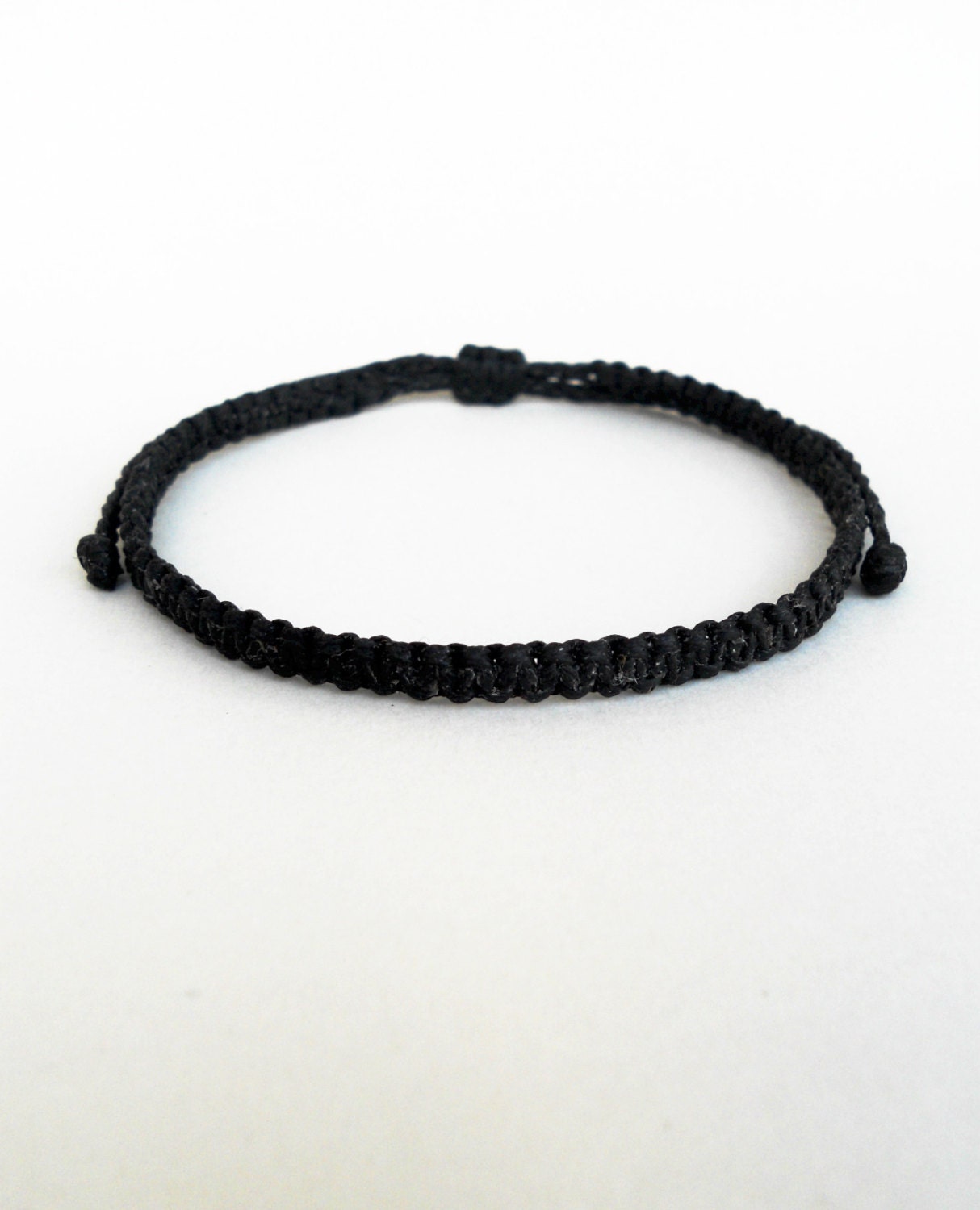 Black macrame bracelet Men bracelet Friendship bracelet Surfer | Etsy