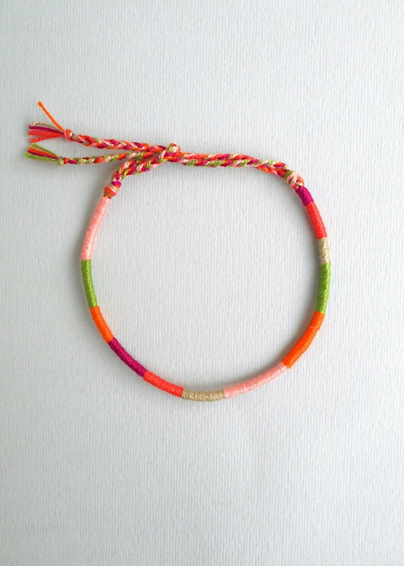 Cotton thread bracelet deals