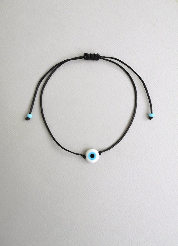 Cleanse Away Evil String Bracelet Black