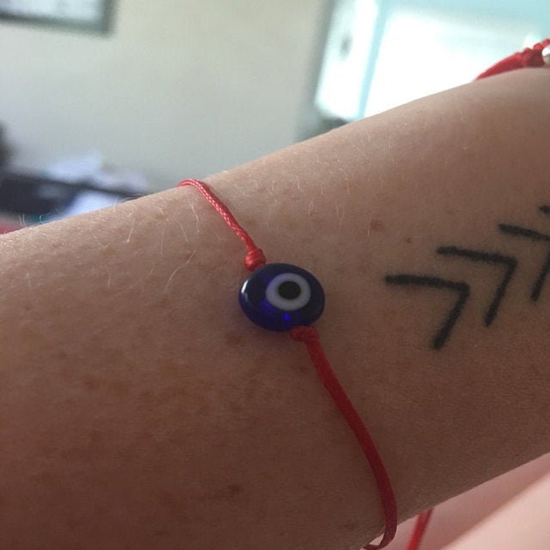 Evil Eye Bracelet Womens Red String Bracelet Greek Mati Bracelet Protection Amulet Gift for her Lucky Talisman spiritual Friendship Bracelet image 10