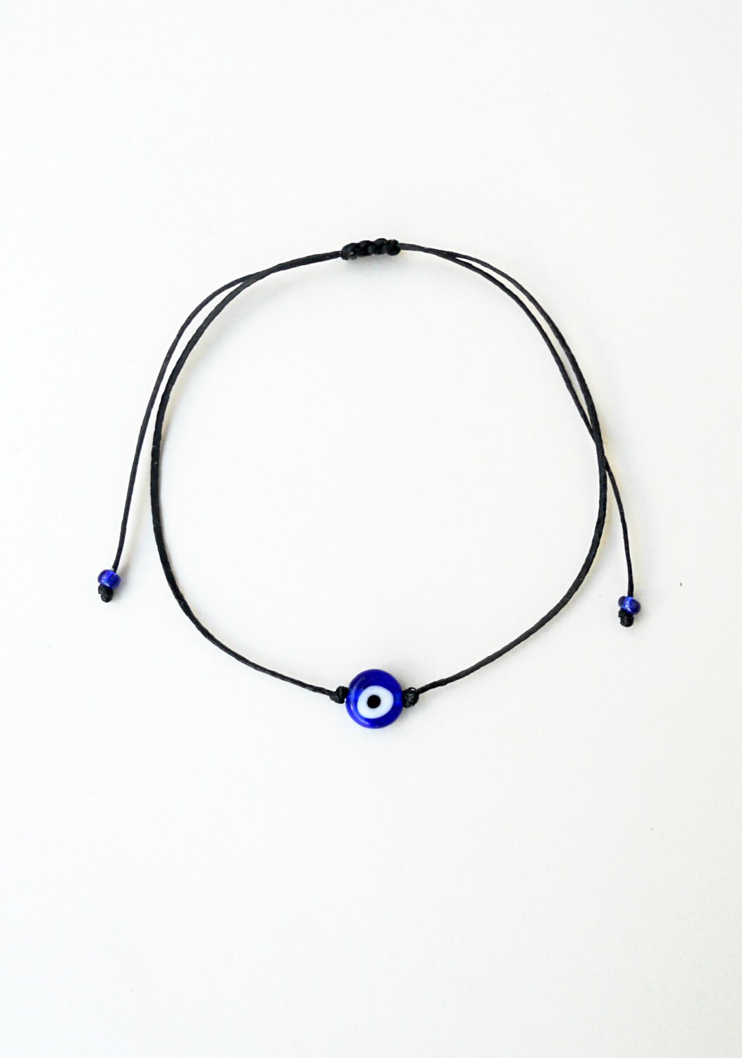 Mens Evil Eye Black String Bracelet Evil Eye Bracelet Etsy