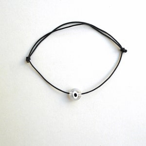 Evil eye bracelet, Black String bracelet, Nylon cord, Protection amulet, family gift ideas, Simplicity, Dainty bracelet, Minimal mens gift image 7