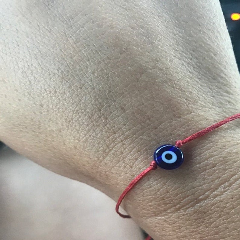 Evil Eye Bracelet Womens Red String Bracelet Greek Mati Bracelet Protection Amulet Gift for her Lucky Talisman spiritual Friendship Bracelet image 9