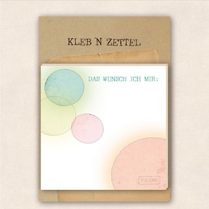 Klebezettel - Kreise - das wünsch ich mir
