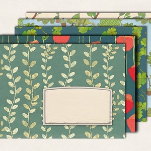 10 envelopes with plants and flowers image 3