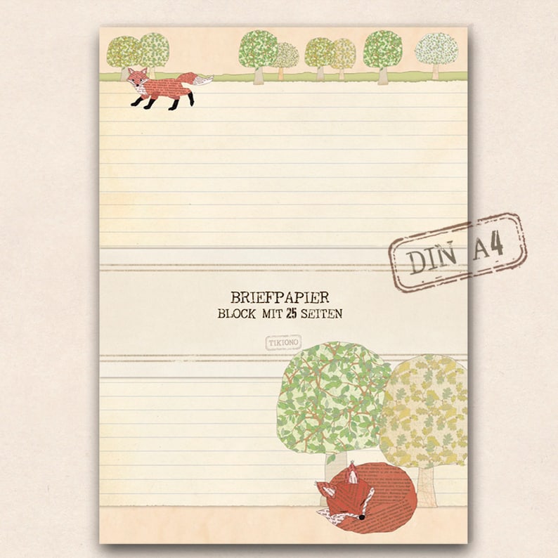 big stationery fox image 1